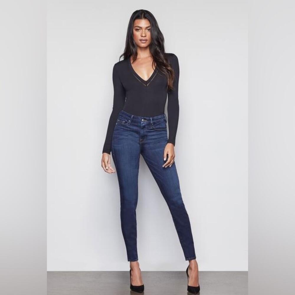 Good American - Good Legs Skinny Stretch High Rise Jeans in Blue089 Size 29